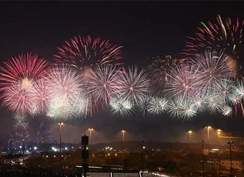 临海市焰火晚会